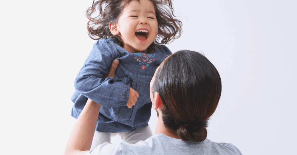 親子ふれあい笑顔